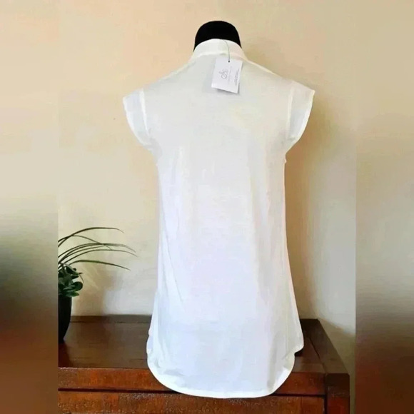 ❤️ NWT Camber & Grace Ivory Sleeveless Blouse - Picture 7 of 11
